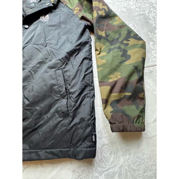 VANS Off The Wall Custom Classics Windbreaker Jacket Camo Boys Large - Picture 4 of 10